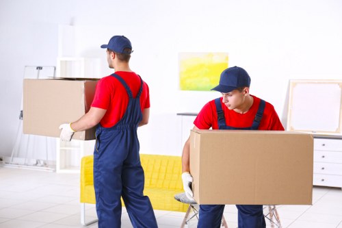 Removal van ready for a home move in Upminster