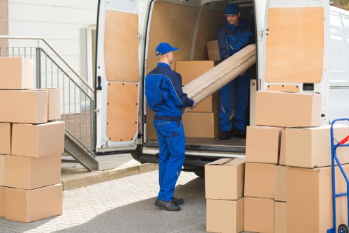 Removal van for a home move in Upminster