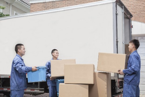 Removal team preparing a house move in Upminster