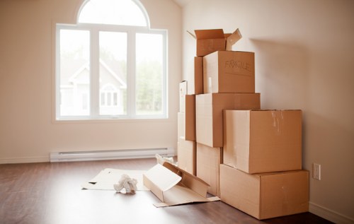 Careful van loading for a small business move in Upminster