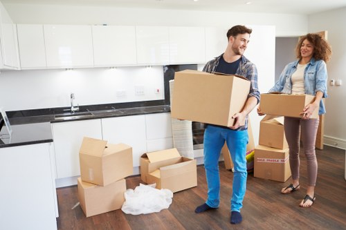 Household items prepared for transport