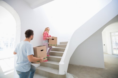 Packing and loading household furniture for an Upminster removal